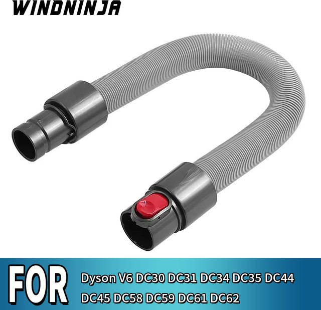 Flexibler Verlängerungsschlauch in Grau für Dyson V6 und diverse DC-Modelle als Staubsaugerteil - Bild 1