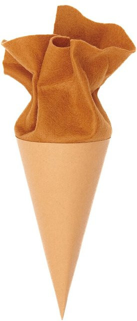 Rico Design Schultüte Rohling aus Kraftpapier mit Filzverschluss in Braun - Bild 1