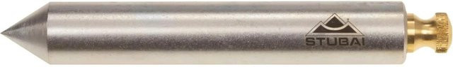 Stubai Senklot aus Stahl mit abschraubbarer Messingkappe, Farbe: Silber, Gewicht: 220 g, Höhe: 130 mm - Bild 1