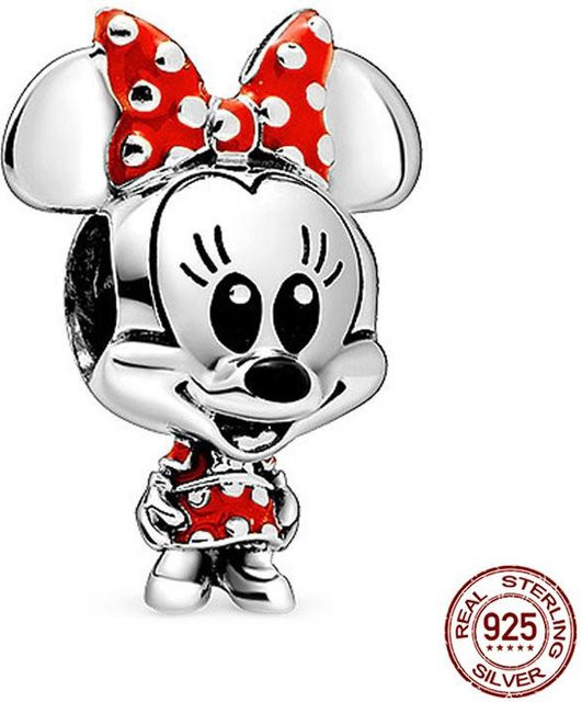 Mickey Minnie Marvel Iron Man Anhänger, Silber, Kupfer, Damen - Bild 1