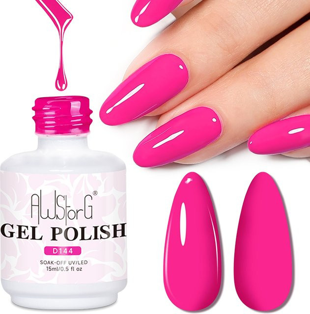 AWStorG Gel-Nagellack, rosafarbener, 15 ml - Bild 1