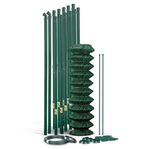 Gust. Alberts Maschendrahtzaun Set zum Einbetonieren, Farbe: Grün, Breite: 2500 cm - Bild 2