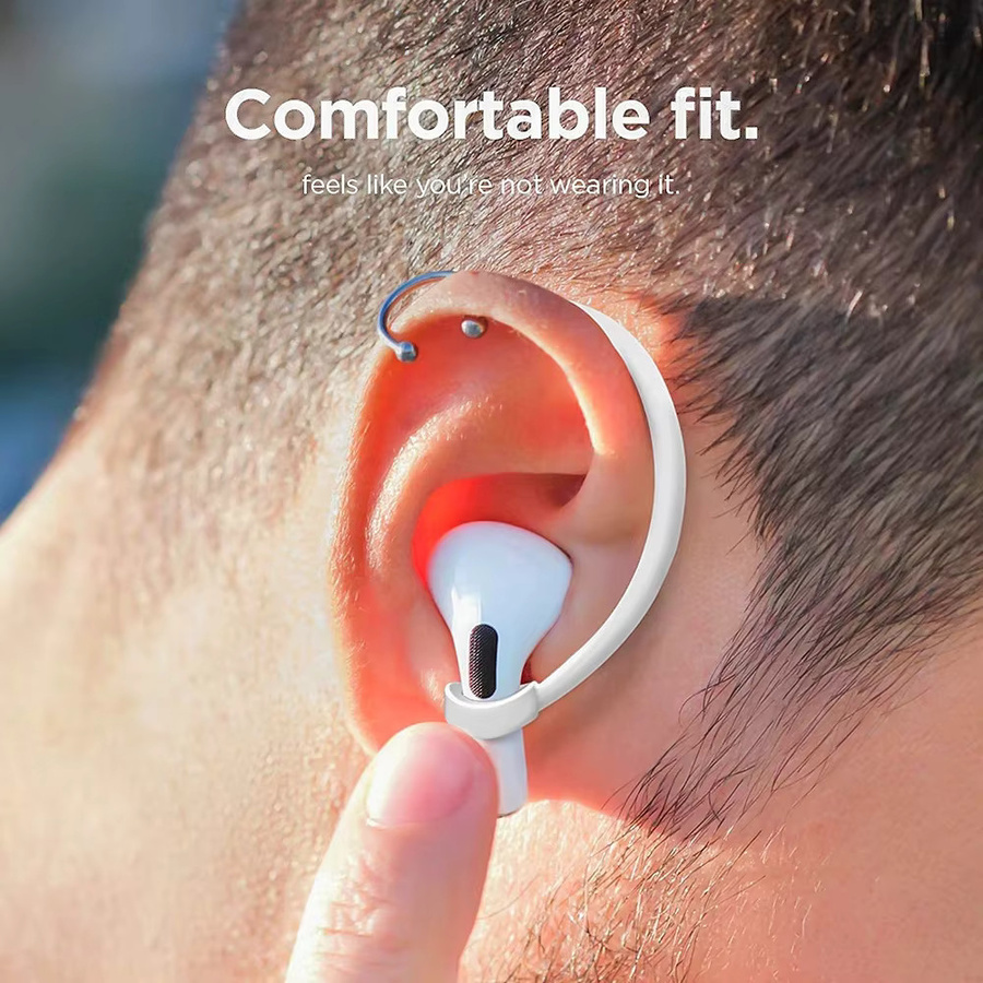 Chic Rain Anti-Verlust-Ohrbügel aus Silikon für Apple AirPods 1 2 3 4 und AirPods Pro in Pink - Bild 2