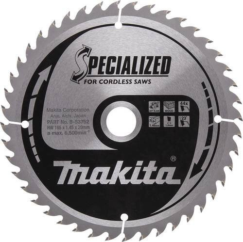 Makita Kreissägeblatt SPECIALIZED für Metall, Farbe: Silber, Durchmesser: 165 mm, Bohrung: 20 mm, Zähne: 44 - Bild 1