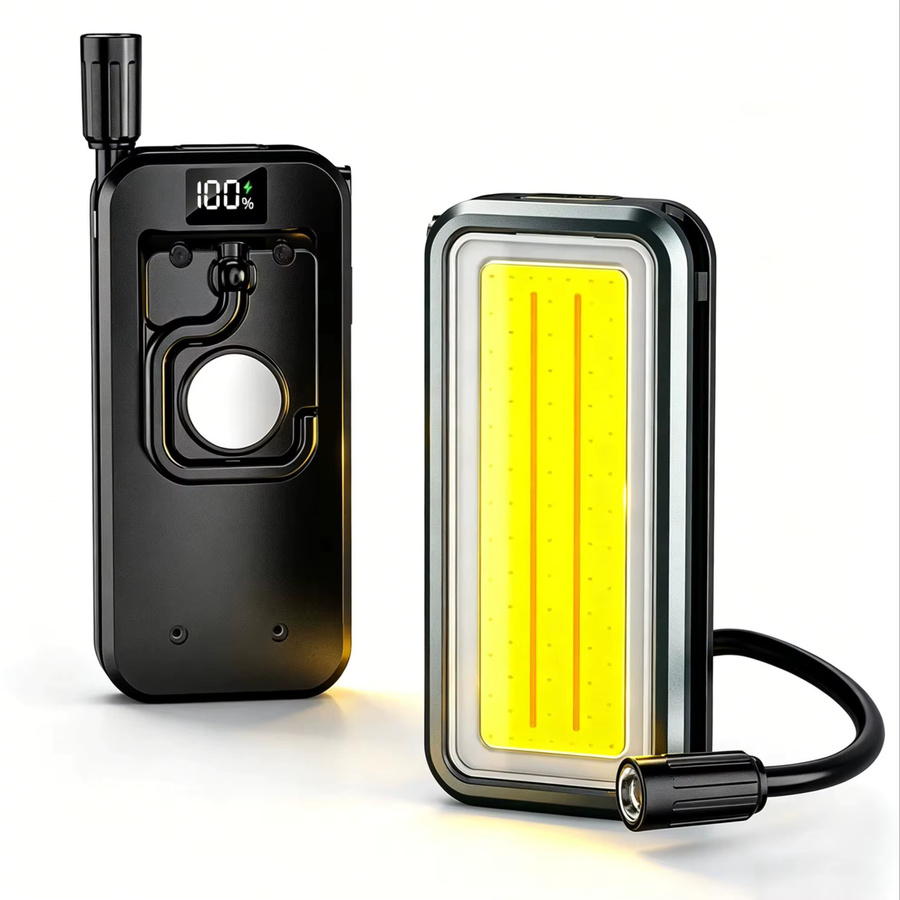 BALDR Multifunktionale Campinglampe in Schwarz mit Akku, Magnetischem Haken und Stiftclip als Arbeitsleuchte für Garten und Outdoor-Einsätze - Bild 7