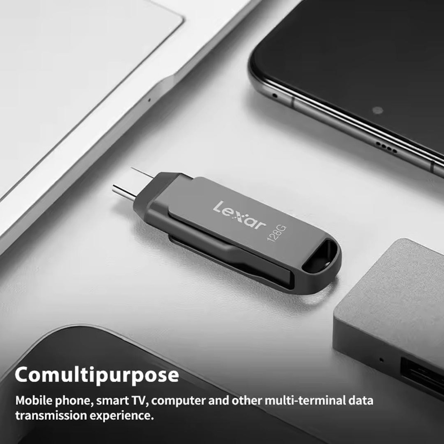 Lexar 2-in-1 USB-Stick mit USB-C und USB-A Anschluss, USB 3.2 Dual-Port Laufwerk, 64 GB, bis zu 130 MB/s - Bild 8