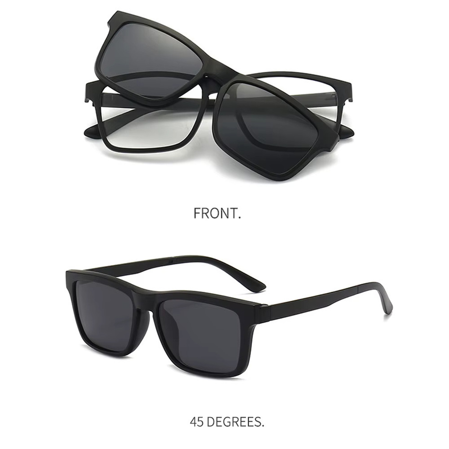 Usiriy Sonnenbrille, Vollrand, Square, Kunststoff, Schwarz - Bild 3