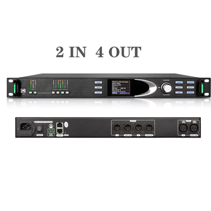 PaulKitson Digitaler Audio-Prozessor Lautsprechermanagementsystem mit FIR AES-Ausgang, 96K 32Bit DSP, Schwarz - Bild 3