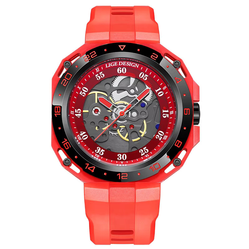 LIGE Armbanduhr Quarz, Silikon, Bunt, Herren - Bild 7