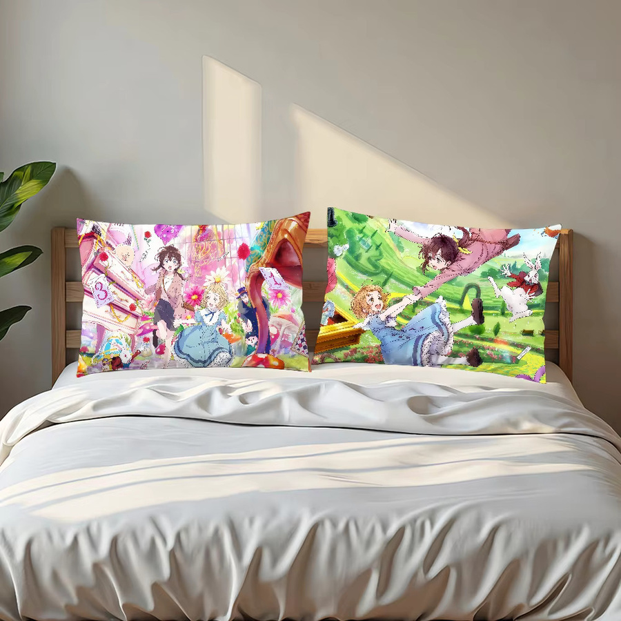 Sanrio D-Dive in w-Wonderland Kissenbezug mit niedlichem Anime Cartoon Design für Sofa und Wohnzimmer - Bild 4