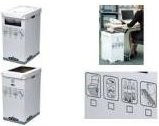 Fellowes R-Kive System Recycle Bin Mülltrennsystem für Papier und Kunststoff, Grau-Weiß, B/T/H: 30 x 50 x 60 cm - Bild 1