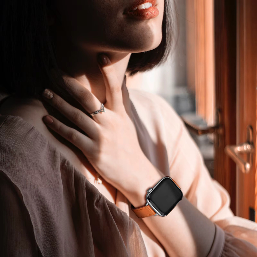 WoMaGe Uhrenarmband Leder, Unisex - Bild 6