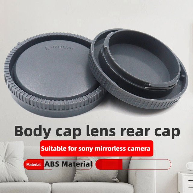 Sony E-Mount Gehäuse-Frontabdeckung und Kamera-Objektivdeckel-Set für NEX, A7, A6000 Serien - Bild 1