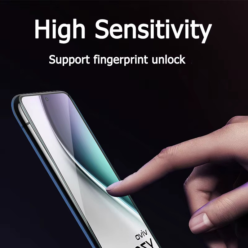 HD Displayschutzfolie aus gehärtetem Glas für Vivo Y300, transparent, kratzfest und fingerabdruckresistent - Bild 4