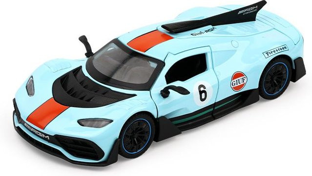 Mercedes Benz ONE Supercar Modellauto, 1:32, Metall, mit Licht und Ton, blau, ab 14 Jahren - Bild 1