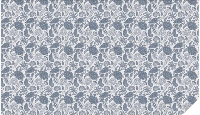 Tulup Fensterfolie Meeresleben Sichtschutz Blau, B/H: 200 x 116 cm - Bild 1