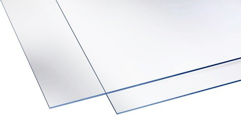 GUTTA Polystyrolplatte aus Kunststoff, transparent, Breite: 100 cm, Länge: 100 cm - Bild 1
