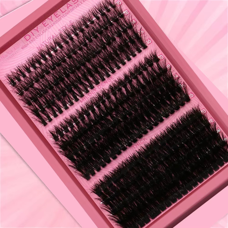 LIMEIKAI Künstliche Wimpern, 300 Stück, 5D-Effekt, gemischte Längen 10-16mm - Bild 3