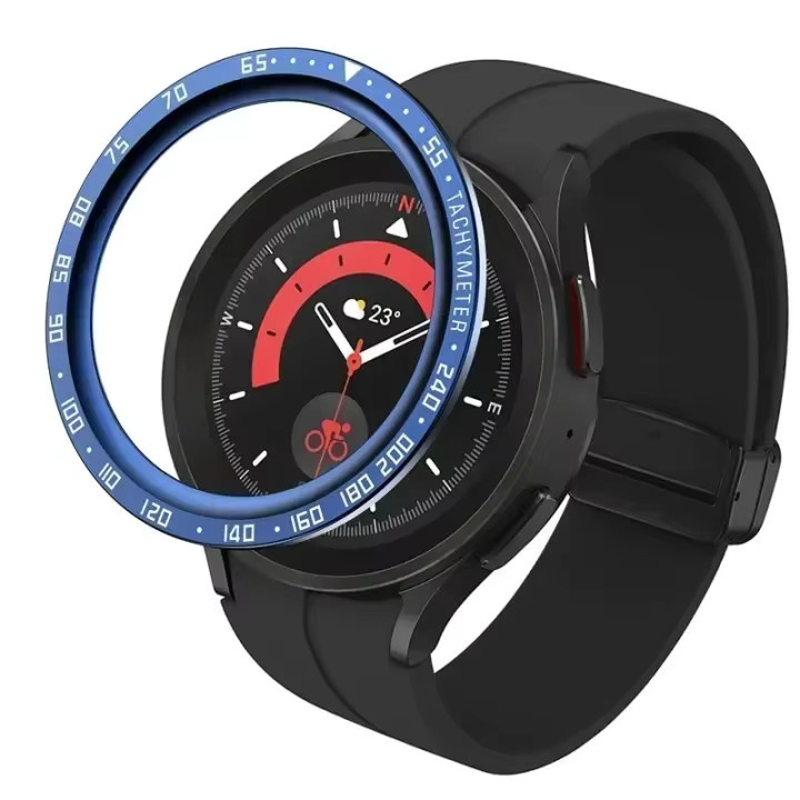CHIICSMART Metall-Lünettenring für Samsung Galaxy Watch, Schwarz - Bild 4