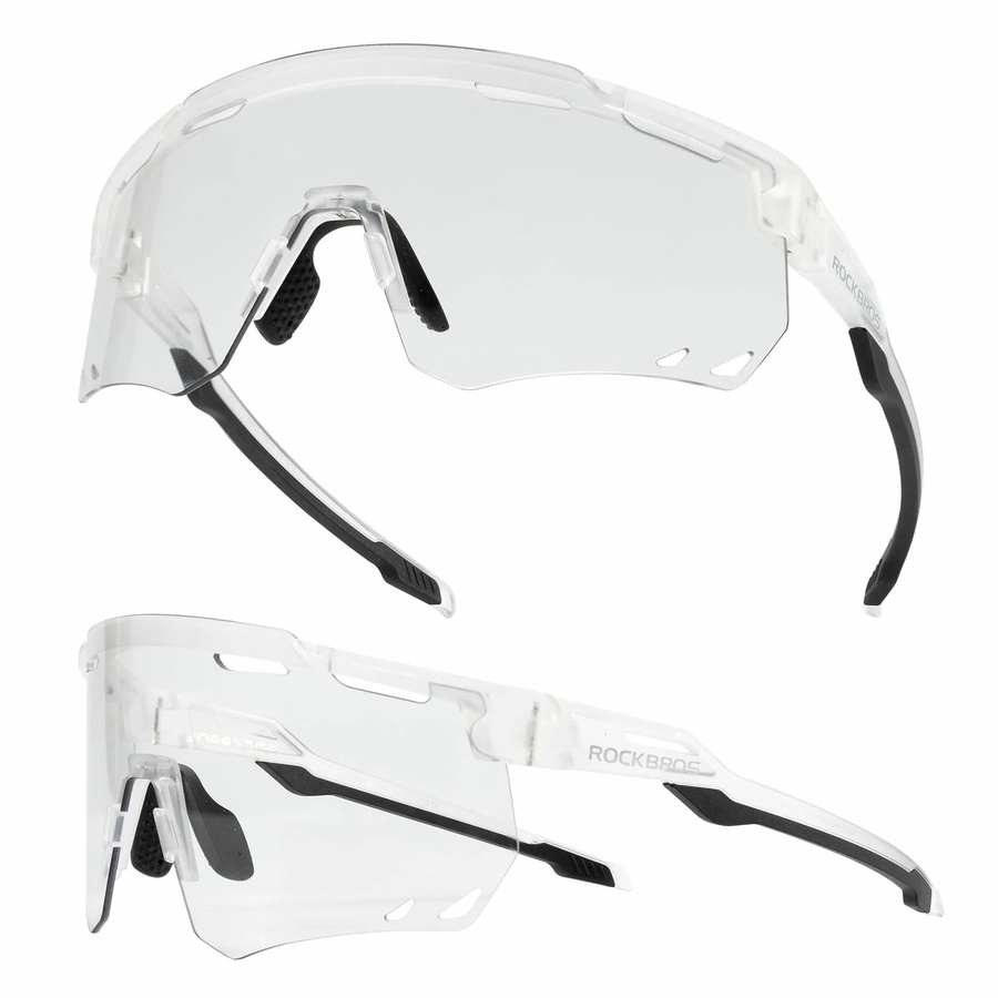 ROCKBROS Fahrradbrille, transparent, rimless, tr90 - Bild 1