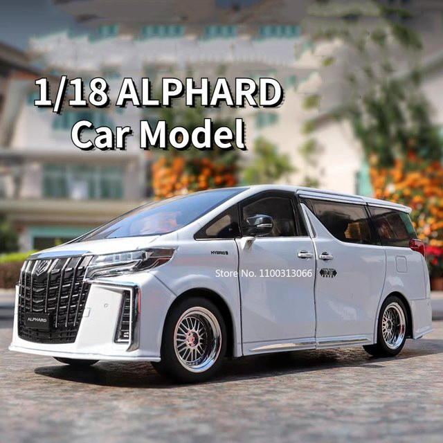 MAKEDA Alphard Legierung Autos Modell Spielzeug, 1:18, mit Sound und Licht - Bild 1
