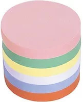 Magnetoplan Moderationskarten rund, Farbe: Mehrfarbig, Durchmesser: 10 cm, 500 Stück/Packung - Bild 1