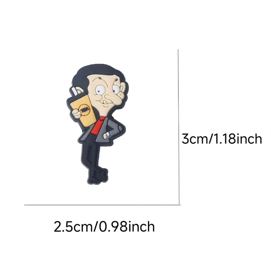Potdemiel Schuh-Charms, 9 Stück, Cartoon-Figuren, PVC - Bild 2
