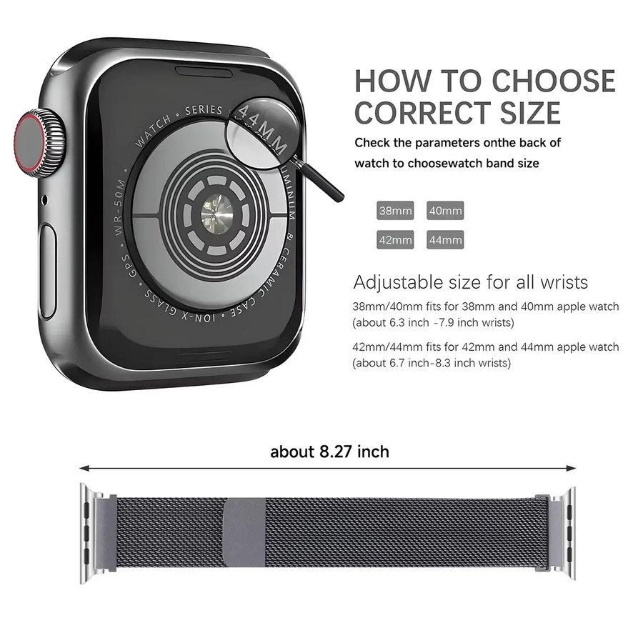 CHIICSMART Milanaise-Armband für Apple Watch, Unisex - Bild 3