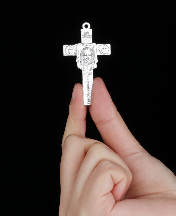 DOMINI BENEDICTUM Anhänger, Gesicht Christi Porträt, Silber, Unisex - Bild 2