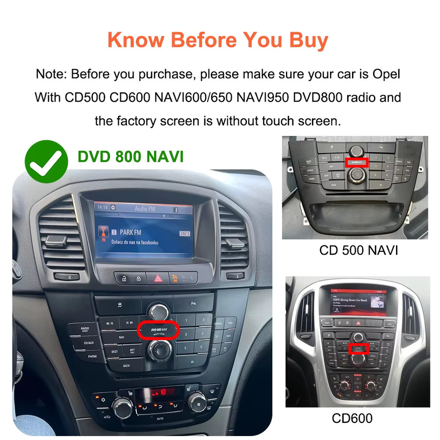 Bonroad Wireless Carplay und Android Auto Nachrüstsatz für Opel Insignia Astra J Vectra Meriva B Zafira C Corsa in Schwarz - Bild 2