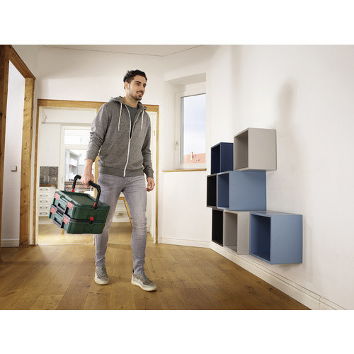 Bosch SystemBox S unbestückte Werkzeugkiste aus Kunststoff in Grün, B/T/H: 39,0 x 34,3 x 13,3 cm - Bild 3