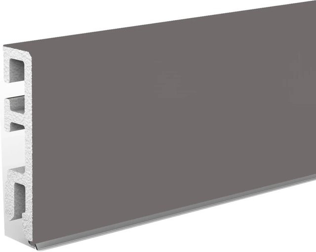 Döllken Hartschaumleiste USL60 sk Dekor Grau, Breite: 60 mm, Höhe: 14 mm, Länge: 2500 mm - Bild 1