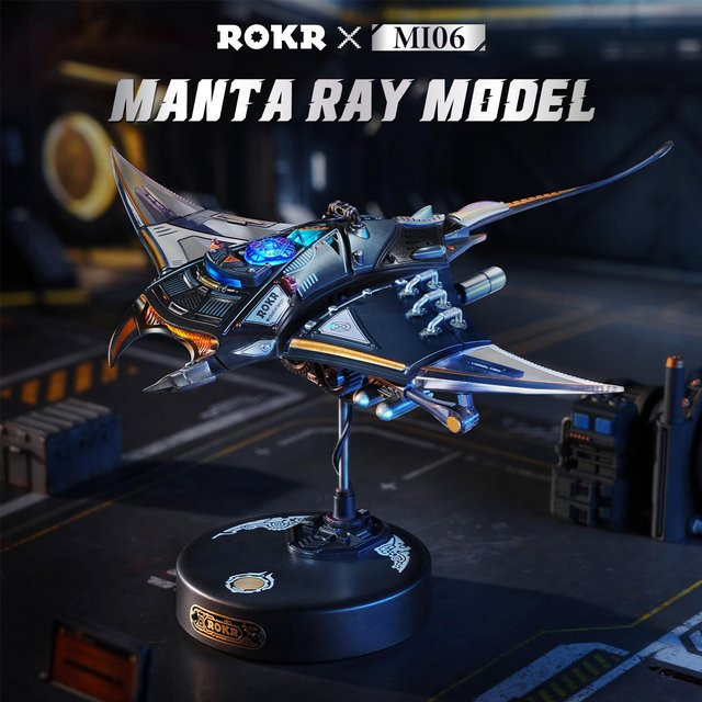 Rokr Manta Ray, mechanisches 3D-Puzzle-Set, ab 14 Jahren - Bild 1