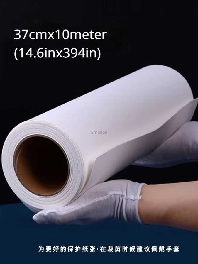 BAOHONG Aquarellpapierrolle aus 100 % Baumwolle, 300 g, Kaltpresse, rau, Weiß, Breite: 27 cm, Länge: 10 m - Bild 2
