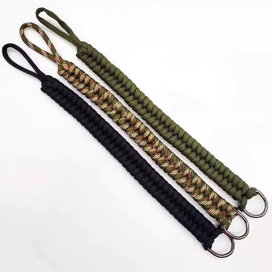RG Kameragurt als Kamera-Handschlaufe und Handgriff aus grünem geflochtenem Paracord für Canon, Pentax und Panasonic DSLR Kameras - Bild 2