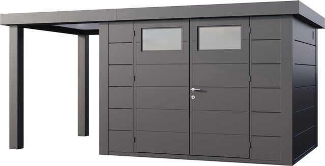 Telluria Gerätehaus Classico in Silberfarben B/H/T: 486 x 219 x 258 cm - Bild 1