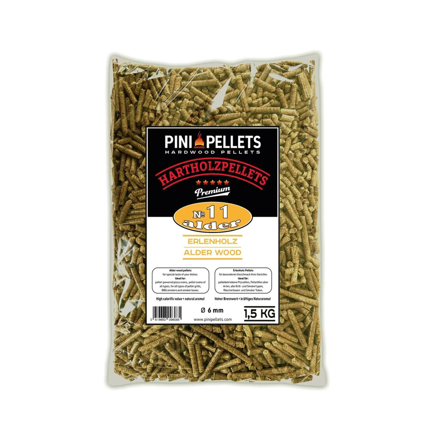 PINI Grillpellets Alder №11 BBQ Hartholzpellets 1,5 kg - Bild 2