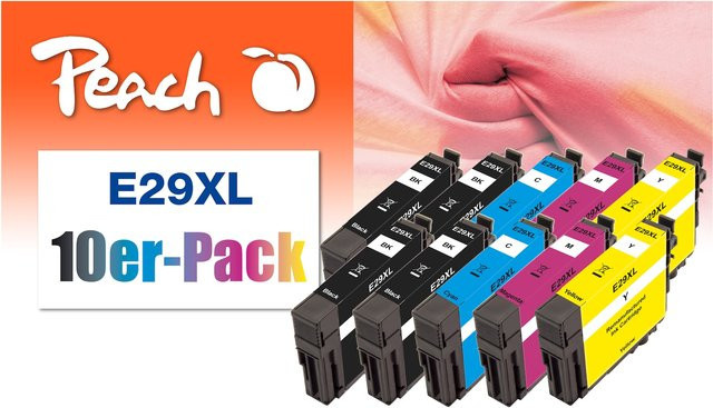 Peach E29 XL Druckerpatronen Set für Epson T2996 und Expression Home XP-235, wiederaufbereitet, Multicolor - Bild 1