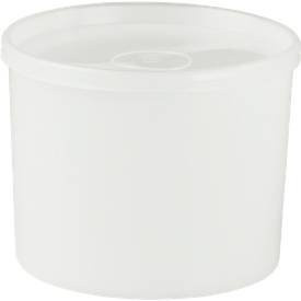 Hünersdorff Universaldose mit Stülpdeckel aus Kunststoff, 700 ml, weiß, Durchmesser: 11,4 cm, Höhe: 8,8 cm - Bild 1