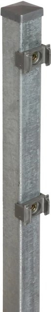 FLORAWORLD Zaunpfosten Classic aus Stahl in Silber, B/T/H: 4 x 4 x 260 cm - Bild 1