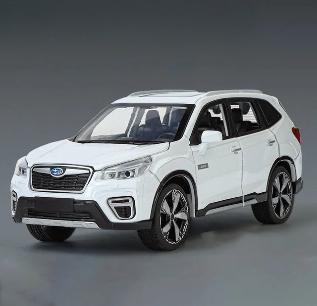 MAKEDA Forester Automodell, 1:30, Geländewagen-Modell, Metall, mit Gummireifen, Rückzugmotor, Stoßdämpfung - Bild 1