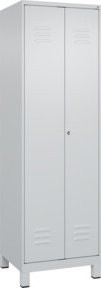 C+P Wäsche- und Kombispinde Classic PLUS mit 2 Abteilen, Lichtgrau, H x B x T: 195 x 60 x 50 cm - Bild 1