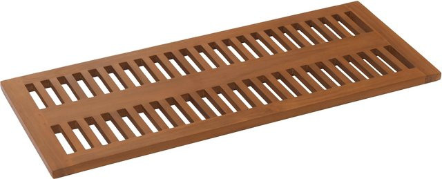 Teak-Badematte MCW-M86 in Braun, hochwertige Duschmatte aus Teakholz, B/T/H: 100 x 40 x 1 cm - Bild 1