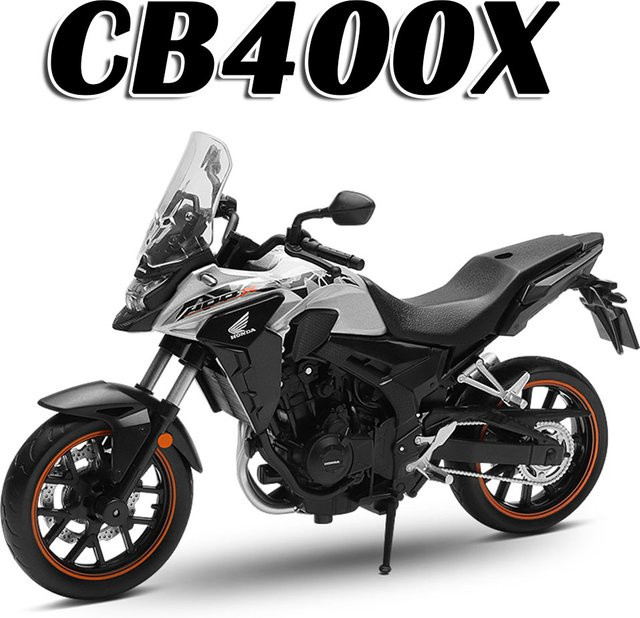 MAKEDA Honda CB400X Spielzeug-Motorradmodell, 1:12, Metall, Druckguss - Bild 1