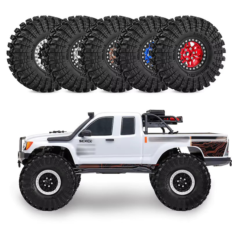 Meep Radnabe für Kletterfahrzeuge, 1,91-Zoll, Metall, Schwarz, 1:10 - Bild 3