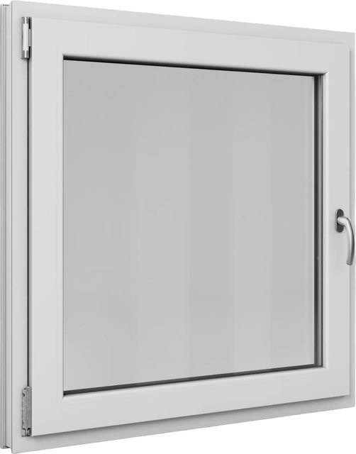 Roro Fenster Basic Kunststoff-Profil Weiß, Dreifachverglasung, Dreh-Kipp-Funktion, B/H: 100 x 100 cm - Bild 1