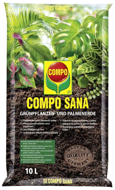 Compo Sana Spezialsubstrat Grain für Grünpflanzen und Handflächenbäume, 10 l - Bild 2