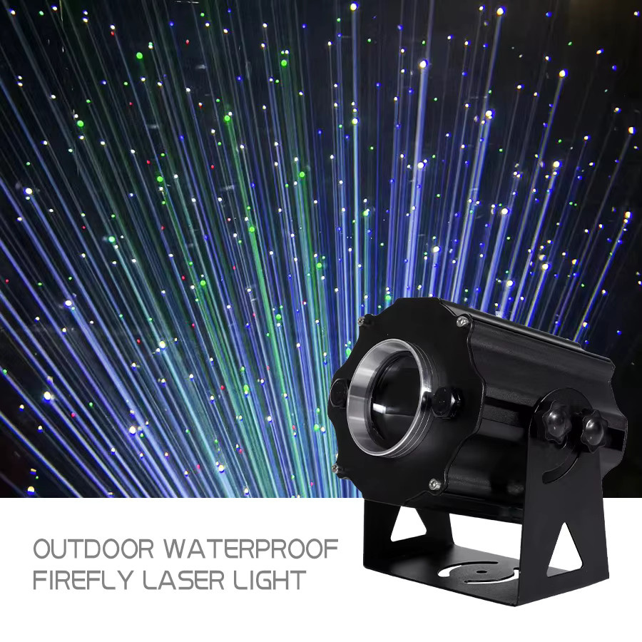 DJBY Outdoor IP Wasserdichtes Firefly-Licht mit RGBWY-Mehrfarbeffekt in Schwarz für DJ, Disco, KTV, Bar und Bühnen, B/T/H: 21,0 x 17,0 x 20,0 cm - Bild 5