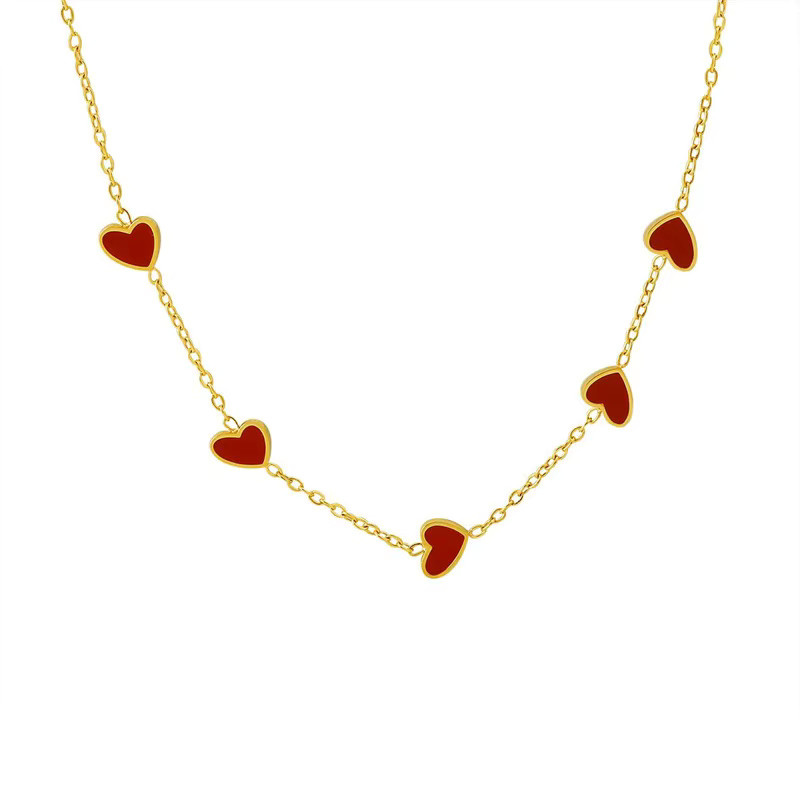 EILIECK Anhänger-Halskette Edelstahl, Gold, Damen - Bild 3
