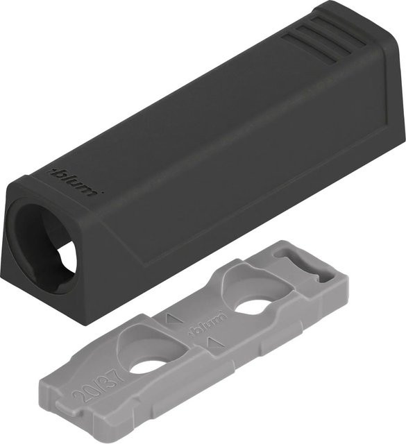 Blum Adapterplatte Tip On 956.1201 Gerade Kurzversion in Carbonschwarz - Bild 1
